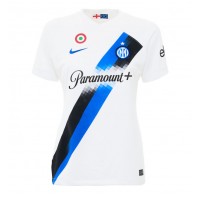 Camisa de Futebol Inter Milan Federico Dimarco #32 Equipamento Secundário Mulheres 2023-24 Manga Curta